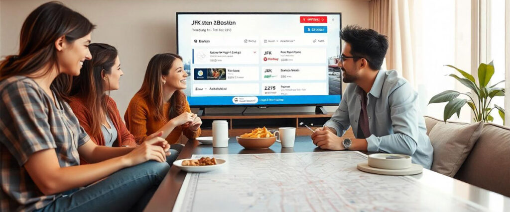 Friends Playing To Travel JFK To Boston- Sunrise Best Limo